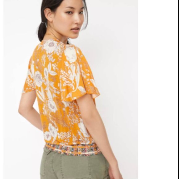 Anthropologie TINY Surplice Floral Blouse Small - Picture 2 of 6